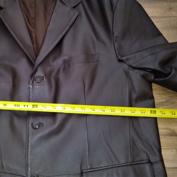 STAFFORD Genuine  Men's Versatile Jacket XL Color Brown 100% Leather - Picture 10 of 16